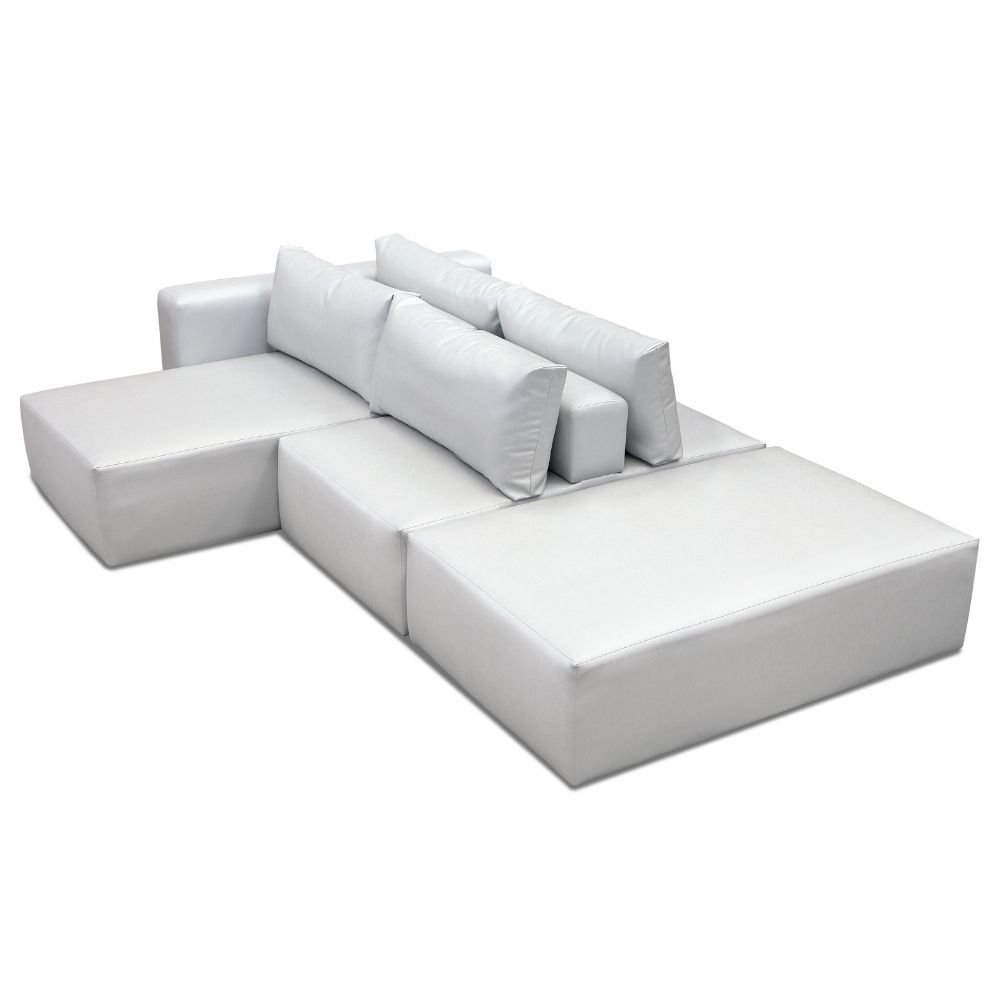 Sofa de Ilha Zizai Encosto Solto - Cinza 1102